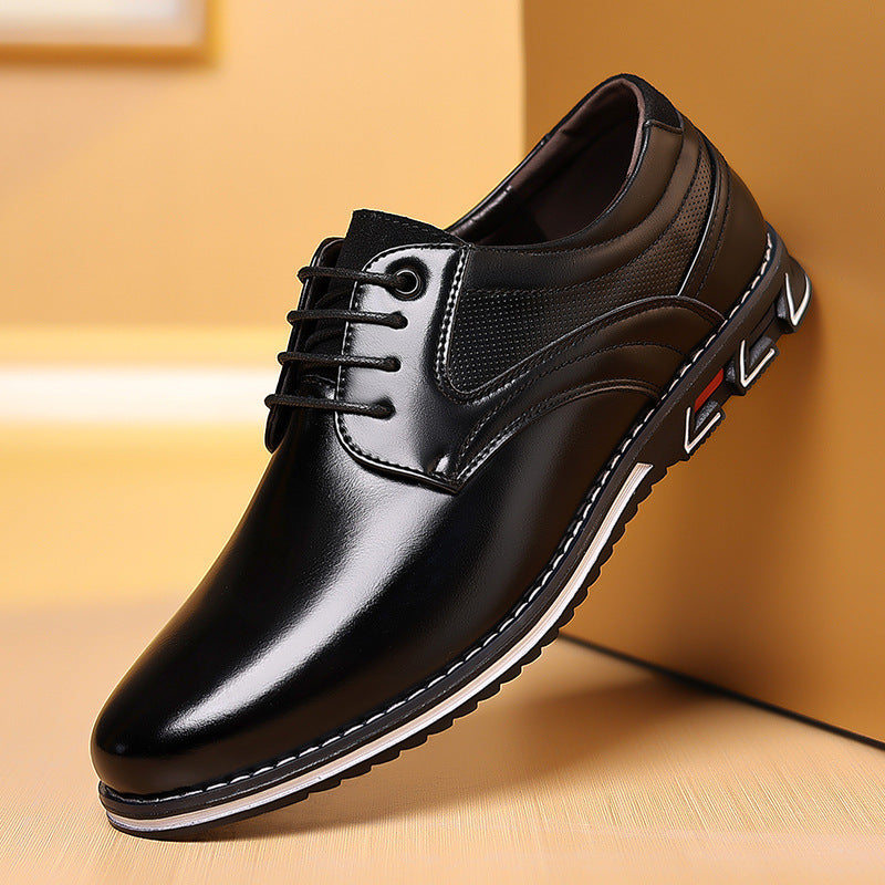 Leather Comfortable Fashion Business and Casual Shoes