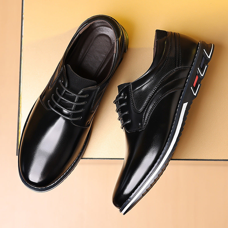 Leather Comfortable Fashion Business and Casual Shoes