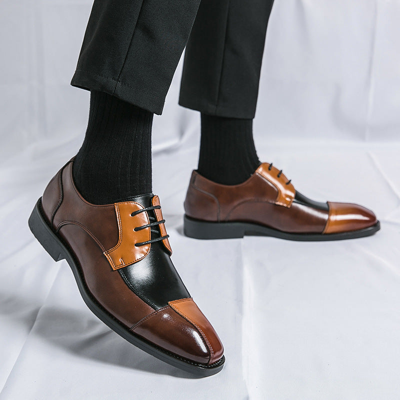 Business Color Matching Formal Wear Leather Shoes