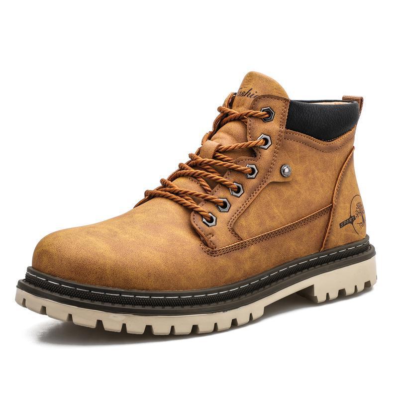 Casual High Top Leather Tooling Shoes