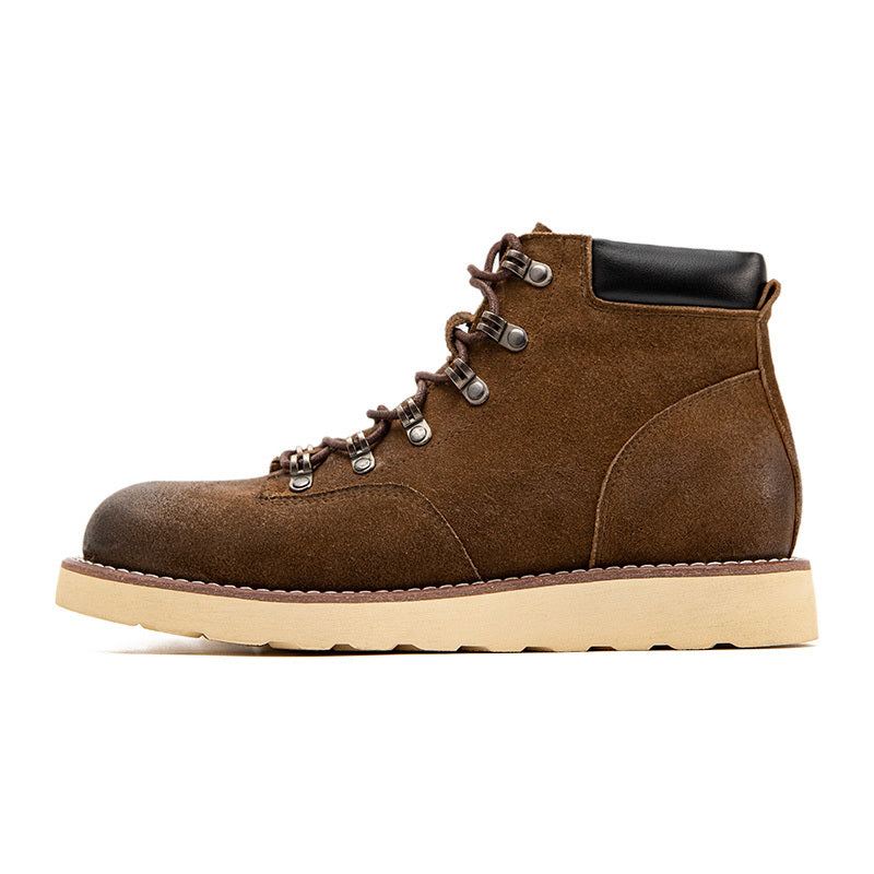 Retro Mountaineering High-Top Calf Leather Boots