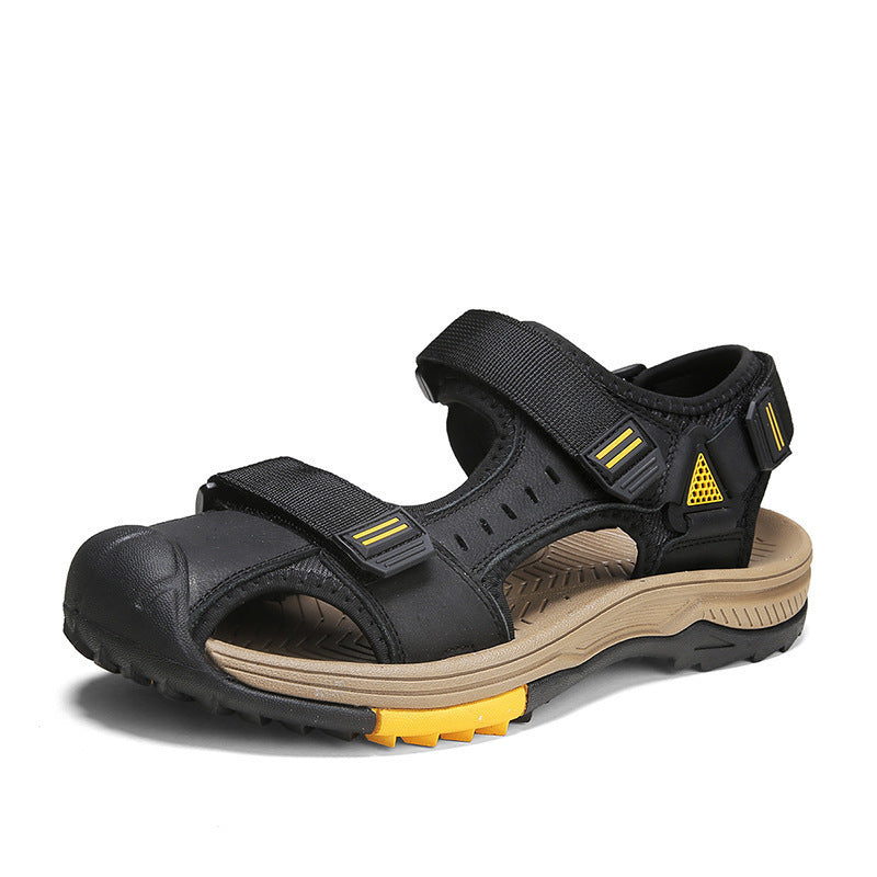 Baotou Leather Outdoor Mountaineering Breathable Sandals