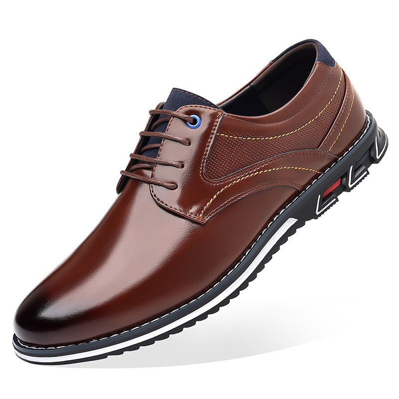 Leather Comfortable Fashion Business and Casual Shoes