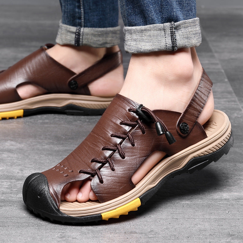 Summer Outdoor Leather Beach Sandals