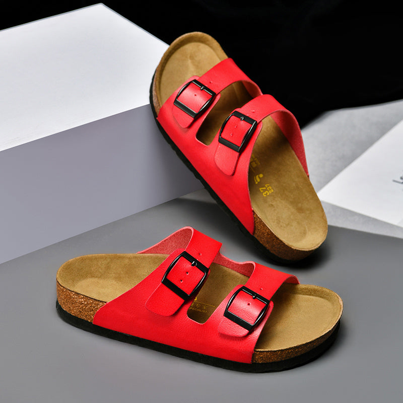 Leather Outdoor Slippers Summer New Sandals