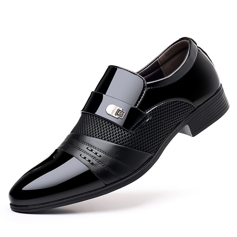 Leather Business and Casual Fashion Patchwork Shoes
