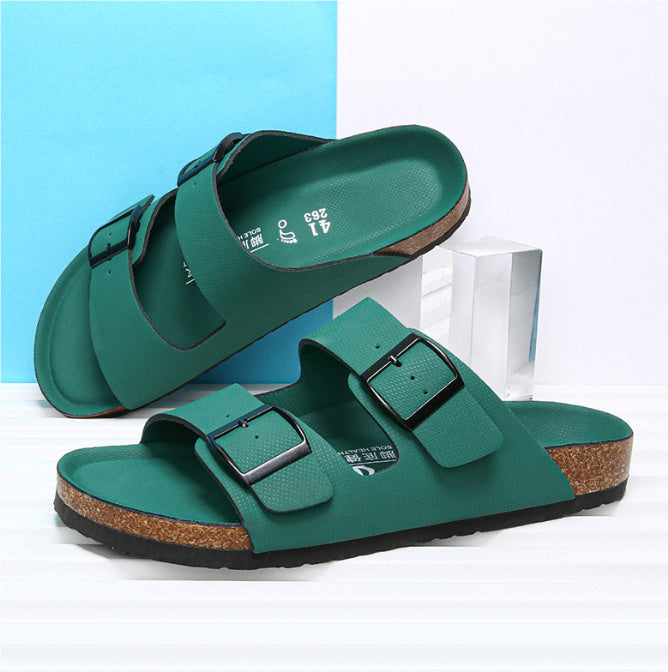 Leather Outdoor Slippers Summer New Sandals