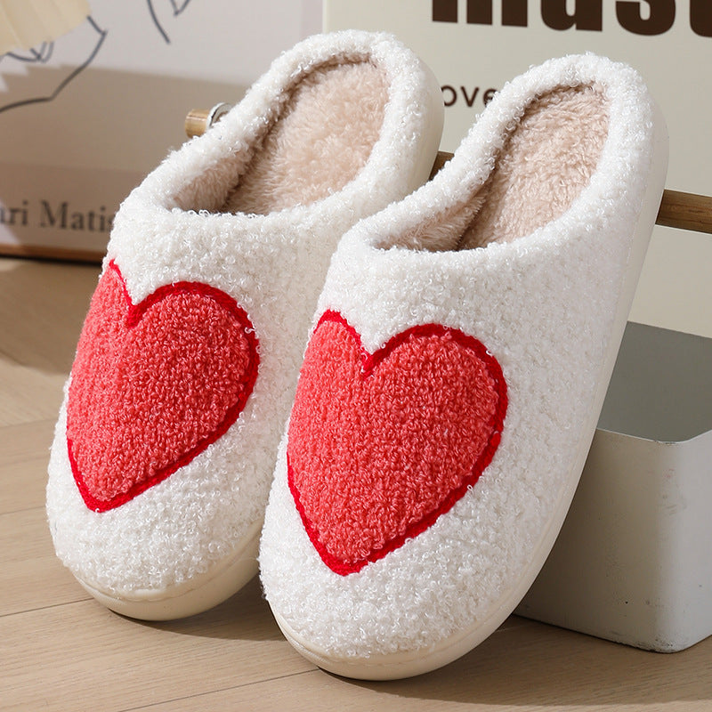 Valentines Indoor Home Plush Thermal Slippers