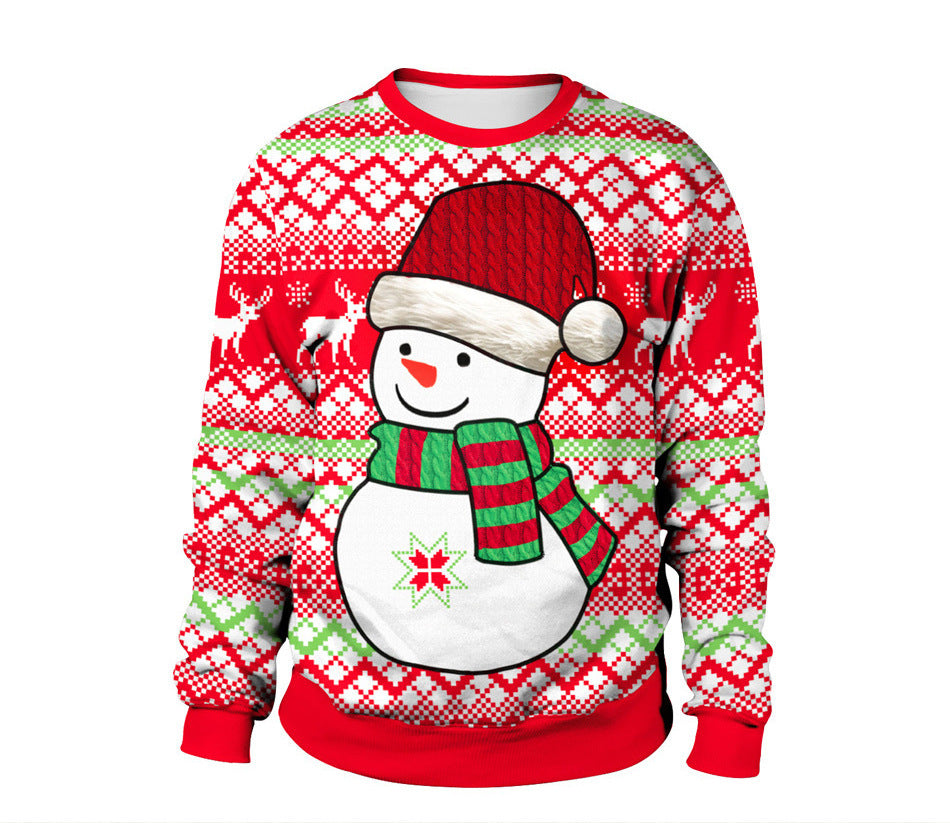 Ugly Christmas Sweater Santa Elf Pullover