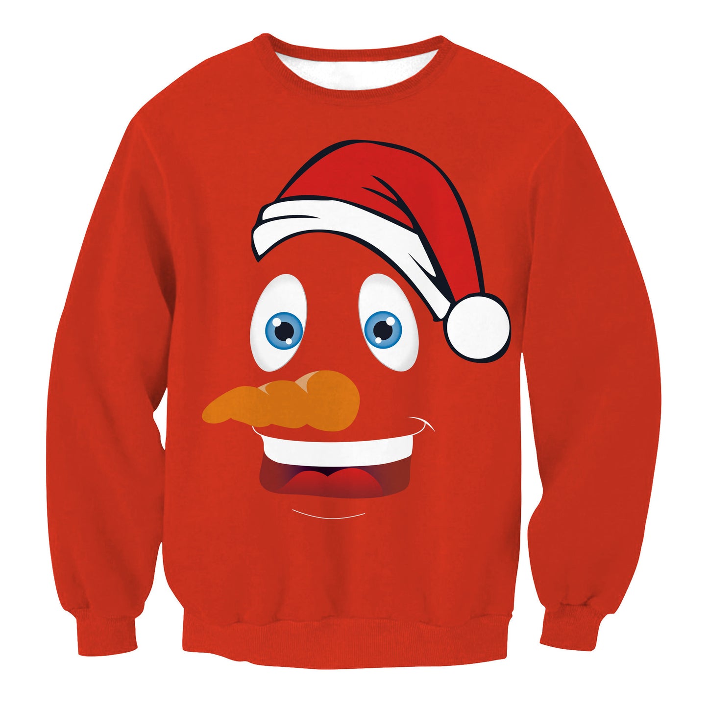 Ugly Christmas Sweater Santa Elf Pullover