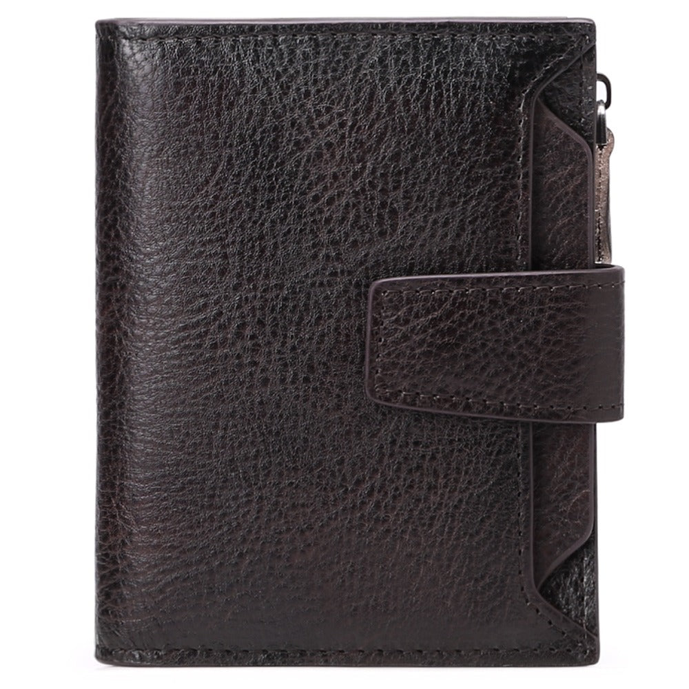 Genuine Leather Short Korean Style Wallet