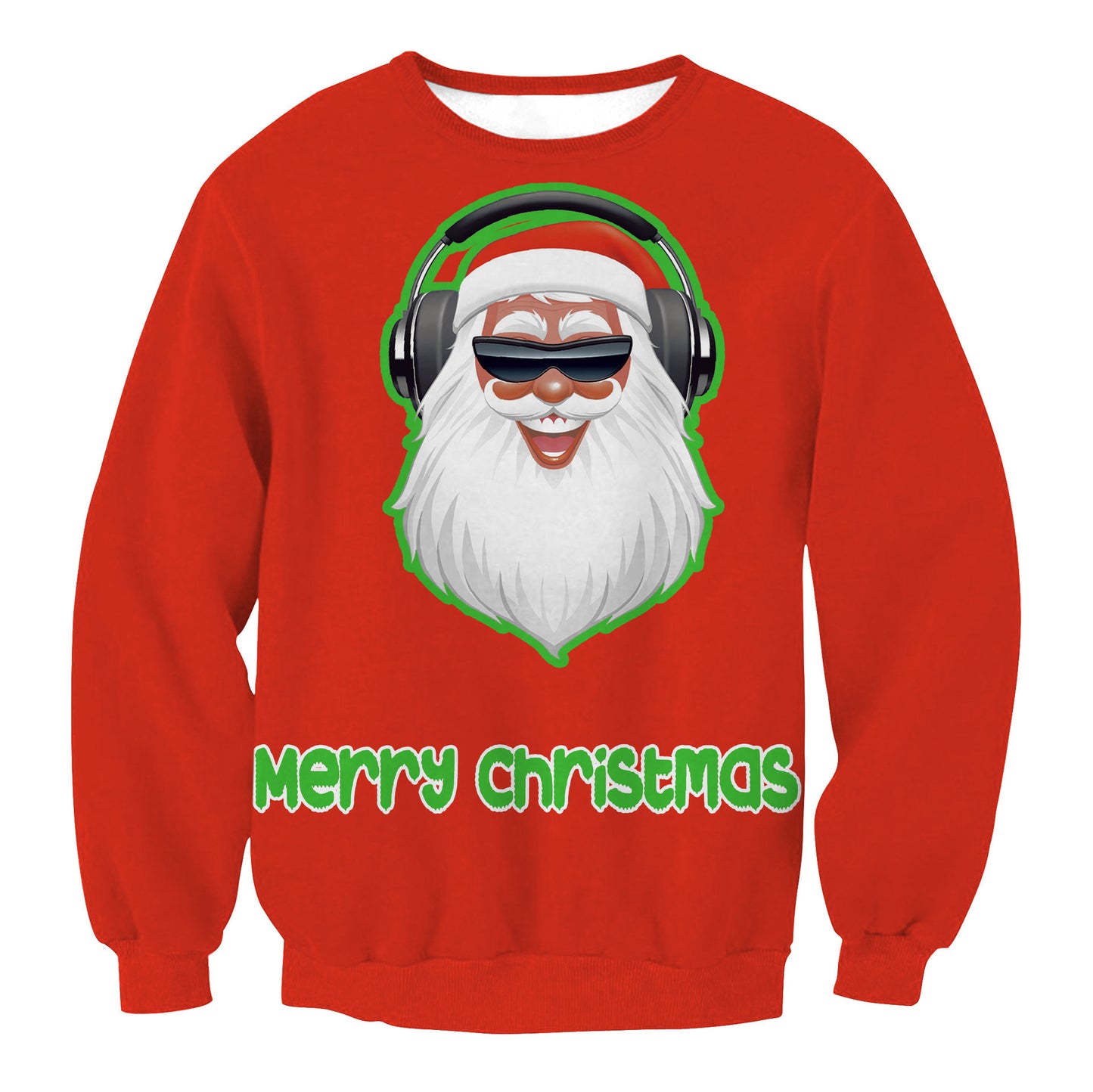 Ugly Christmas Sweater Santa Elf Pullover