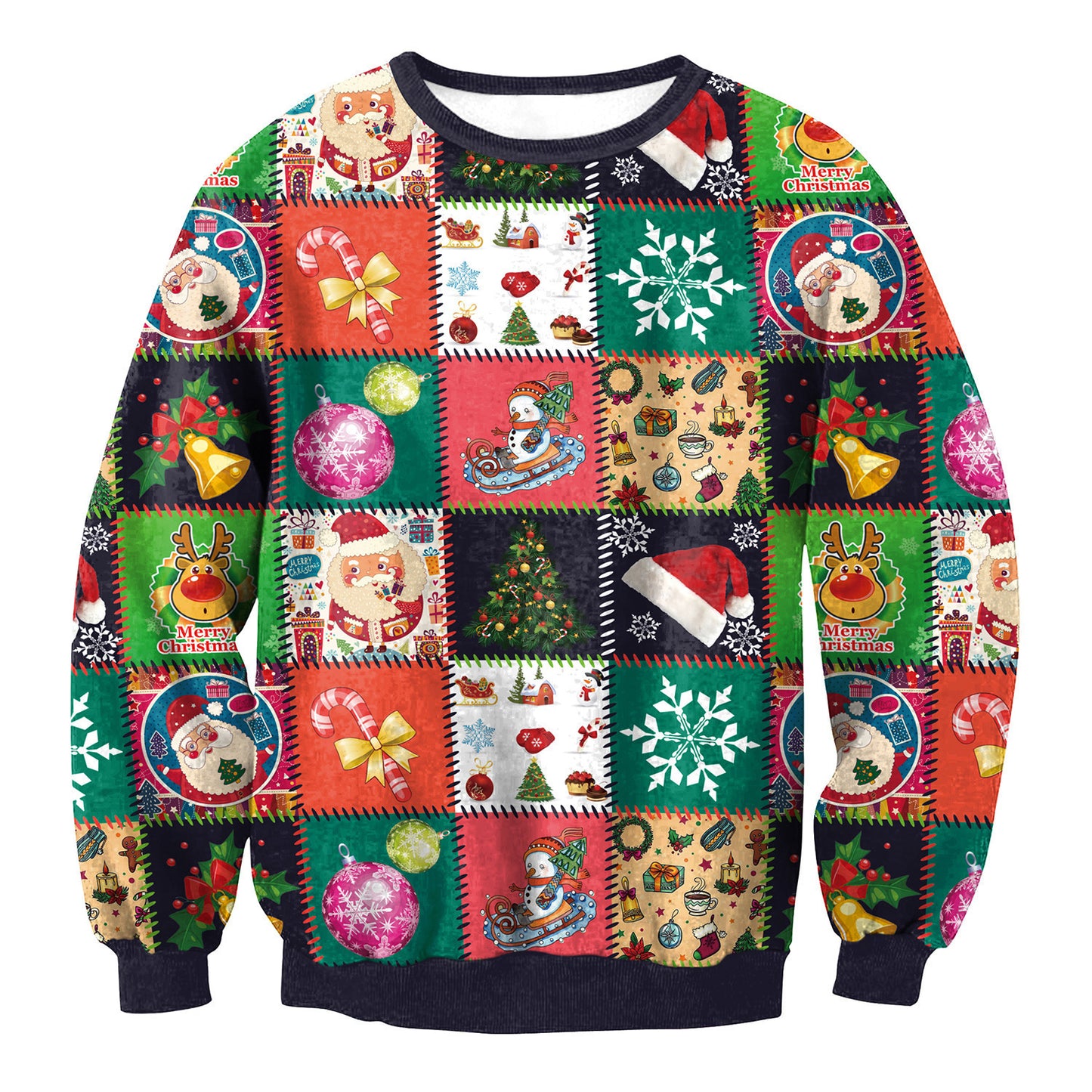 Ugly Christmas Santa Elf Sweaters and Tops