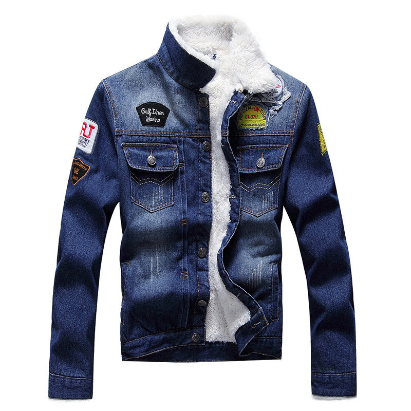 Stamped Denim Jacket