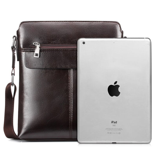 WEIXIER Brand Leather Youth Messenger Zipper Bag