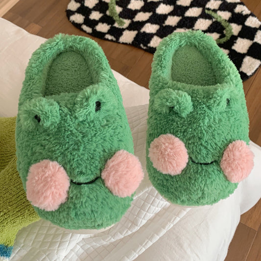 Women's Cute Cartoon Frog Slippers