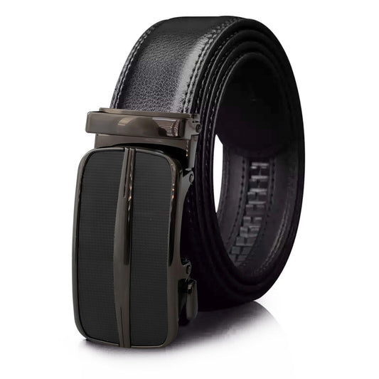 Men's Ratchet Belt Leather With Slide Buckle Ratchet