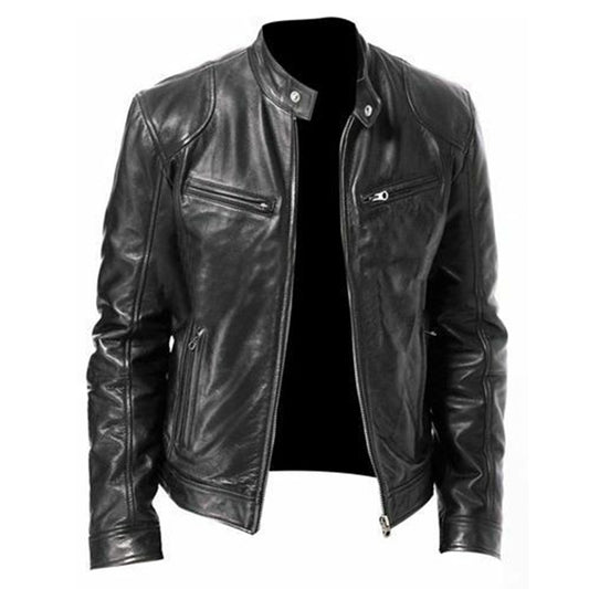 Leather Slim Jacket