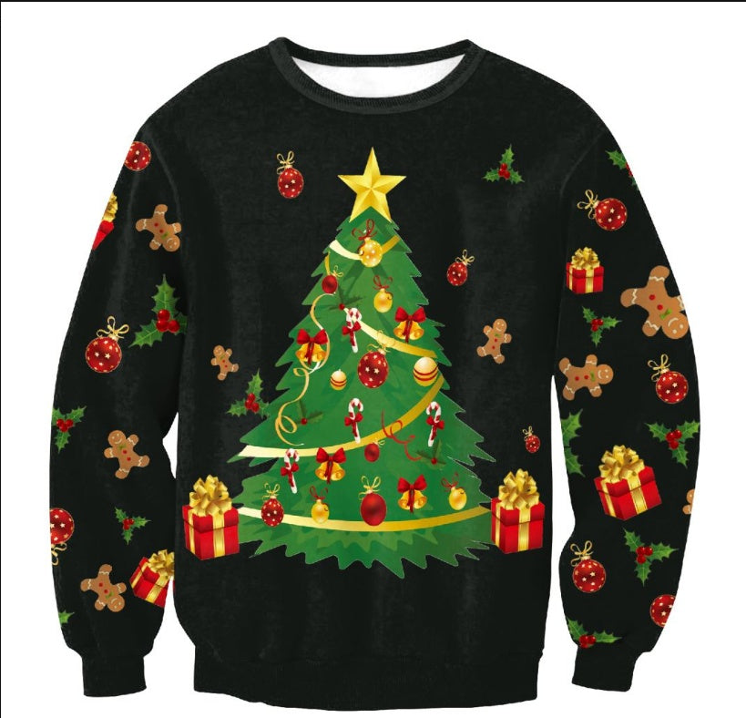 Ugly Christmas Santa Elf Sweaters and Tops