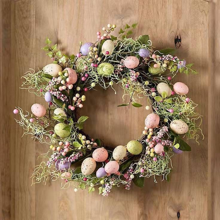 Home Fashion Easter Wreath Decorative Hanging Ornament