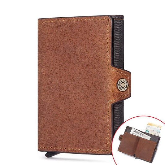 Leather European Style Card Holder