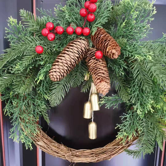 Christmas Wreath Bell Door Hanging