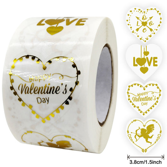 Valentines Gift Envelope and Package Label Seal