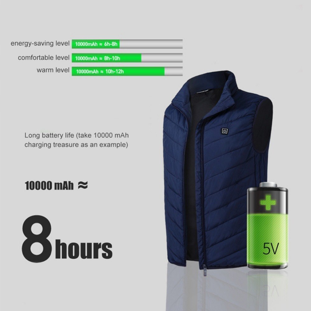 Heated Vest Smart Electric Heating Waistcoat Winter