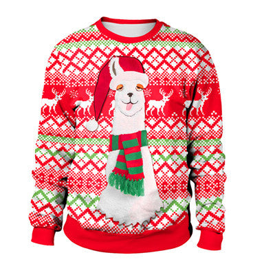 Ugly Christmas Sweater Santa Elf Pullover