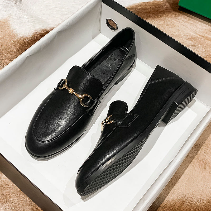 Genuine Leather Flat Shoes
