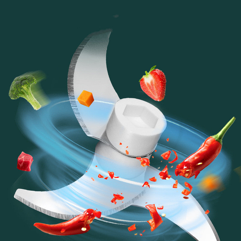 Portable Electric Mini Garlic Press Chopper and Grinder