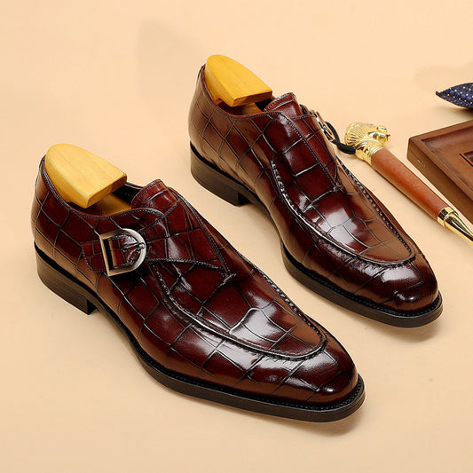 Classic Design Pattern Business Flat Shoes