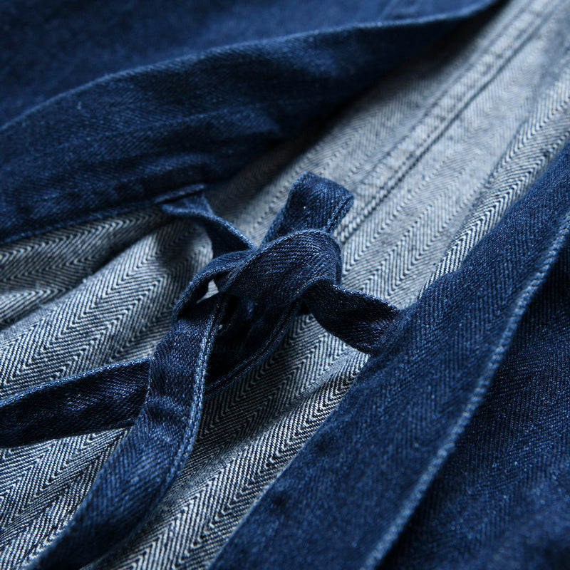 Herringbone Denim Robe Loose Jacket