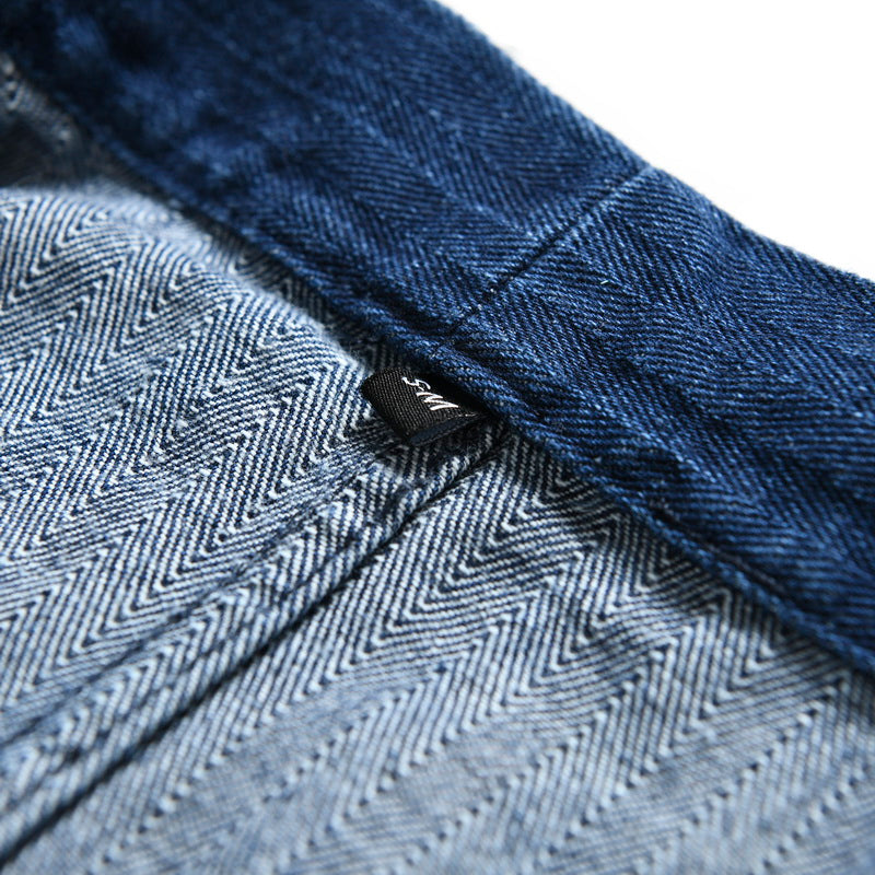 Herringbone Denim Robe Loose Jacket