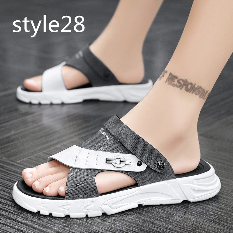 Sandals Beach Sandals Leisure Deodorant Driving Trend Outside Slippers