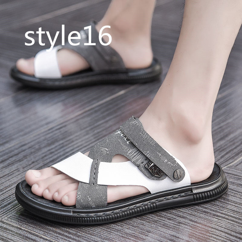 Sandals Beach Sandals Leisure Deodorant Driving Trend Outside Slippers