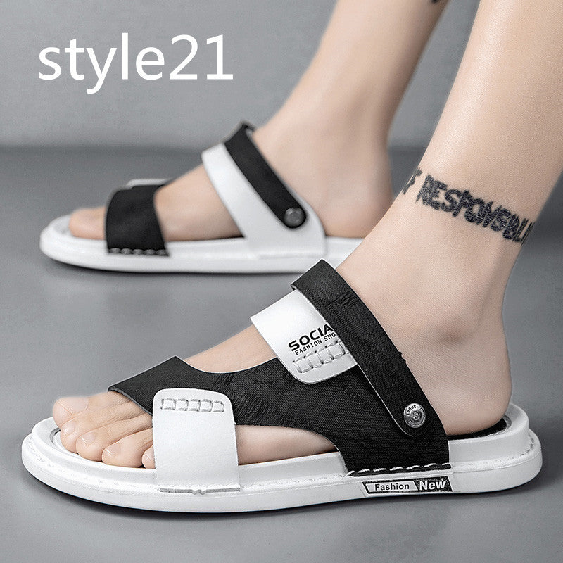 Sandals Beach Sandals Leisure Deodorant Driving Trend Outside Slippers