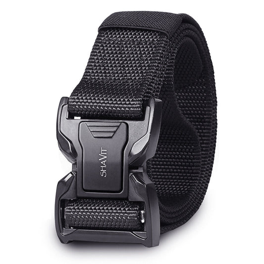 Men's Tactical Military Belt Quick Button Release Buckle Waistband