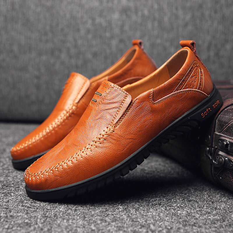 Casual Soft Sole Korean Fashion Leather Shoes