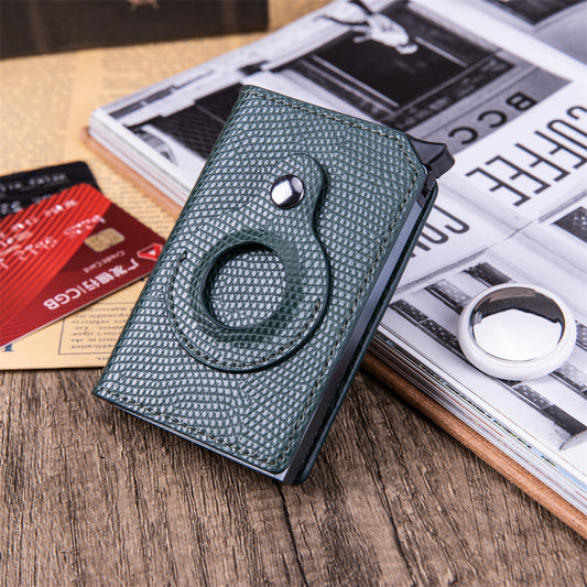 Rfid Leather Card Holder Wallets Airtag