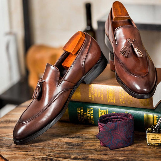 Business Casual Tassel Leather Shoes
