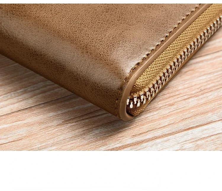Protected Leather Wallet Vintage Short Purse