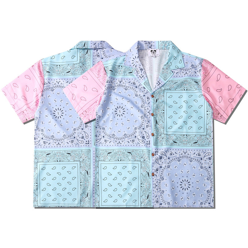 Cashew Full Of Wind Printed Beach Shirt