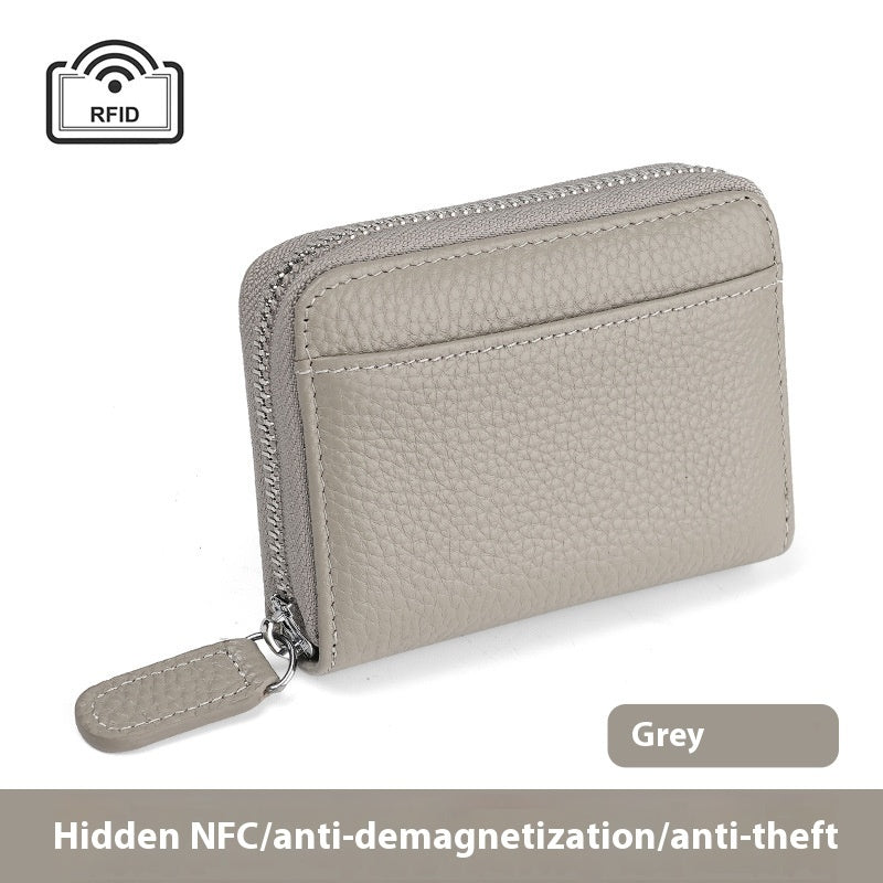 RFID Genuine Leather Card Holder