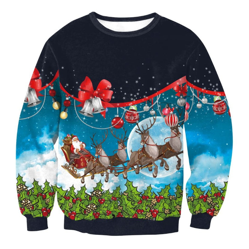 Ugly Christmas Santa Elf Sweaters and Tops