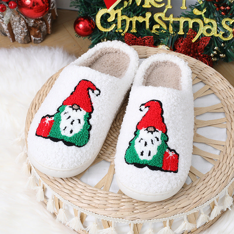 Christmas Cute Cartoon Santa Claus Non-Slip Slippers