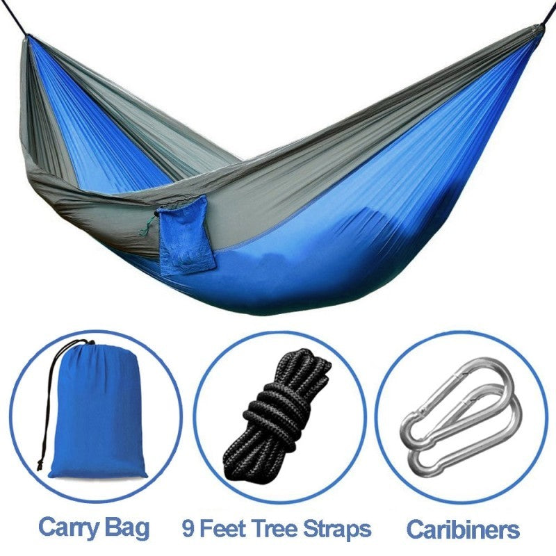 Backpacking Hammock - Portable Nylon Parachute Bag for Outdoor Activities