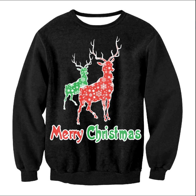 Ugly Christmas Santa Elf Sweaters and Tops