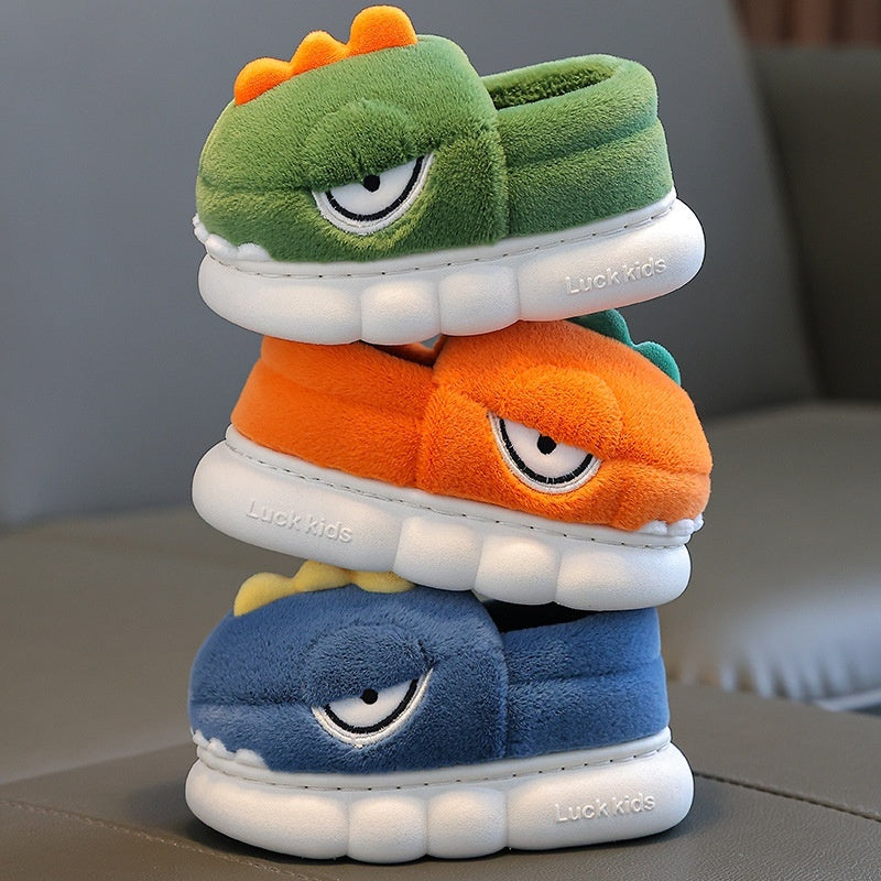 Children Cotton Slippers Boys Winter Girls Cute Child