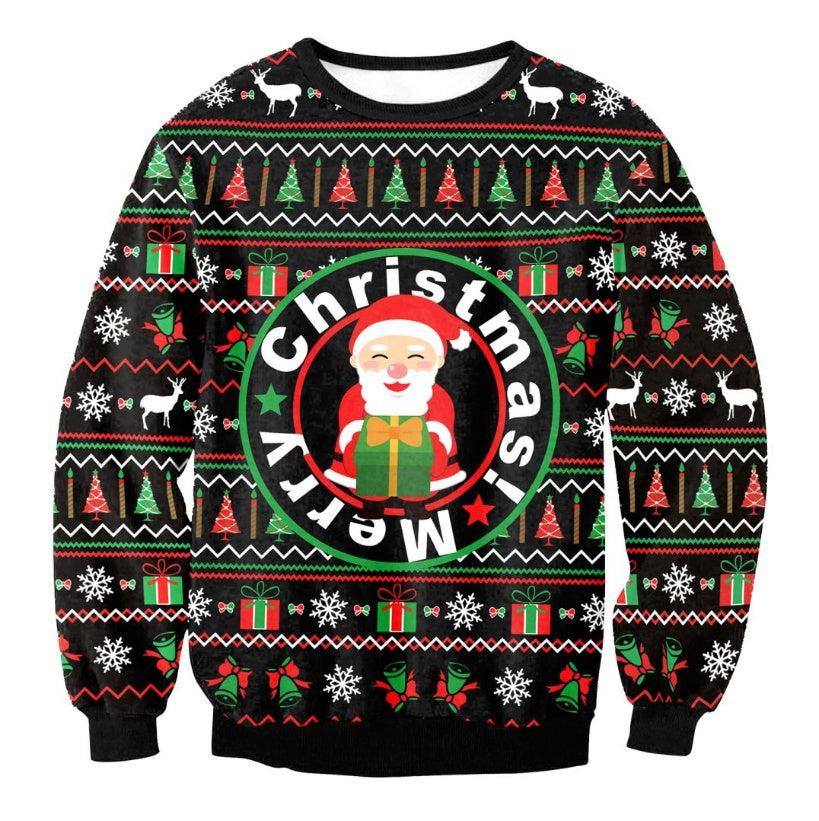 Ugly Christmas Santa Elf Sweaters and Tops